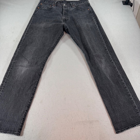Levi's Other - Levi's‎ 501 '93 Straight Jeans Mens 32x32 Washed Black Button Fly Denim